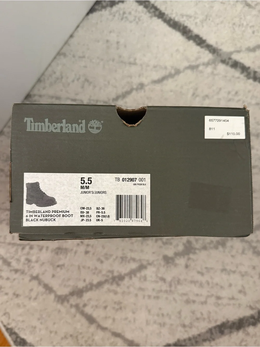 Timberland 6-Inch Premium Waterproof Boot - Black